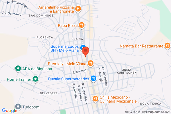 Mapa da localização - Coronel Fabriciano